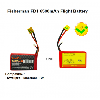 Swellpro Fisherman FD1 6500mAh Flight Battery XT90 (FB1) - Baterai